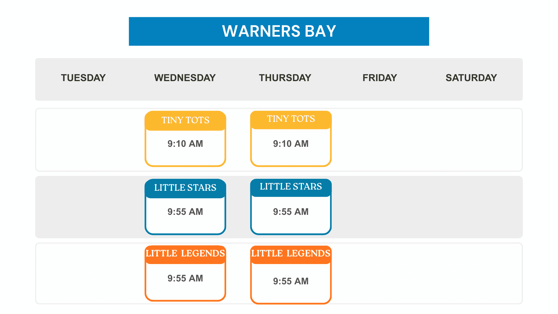 Warners Bay Timetable. png